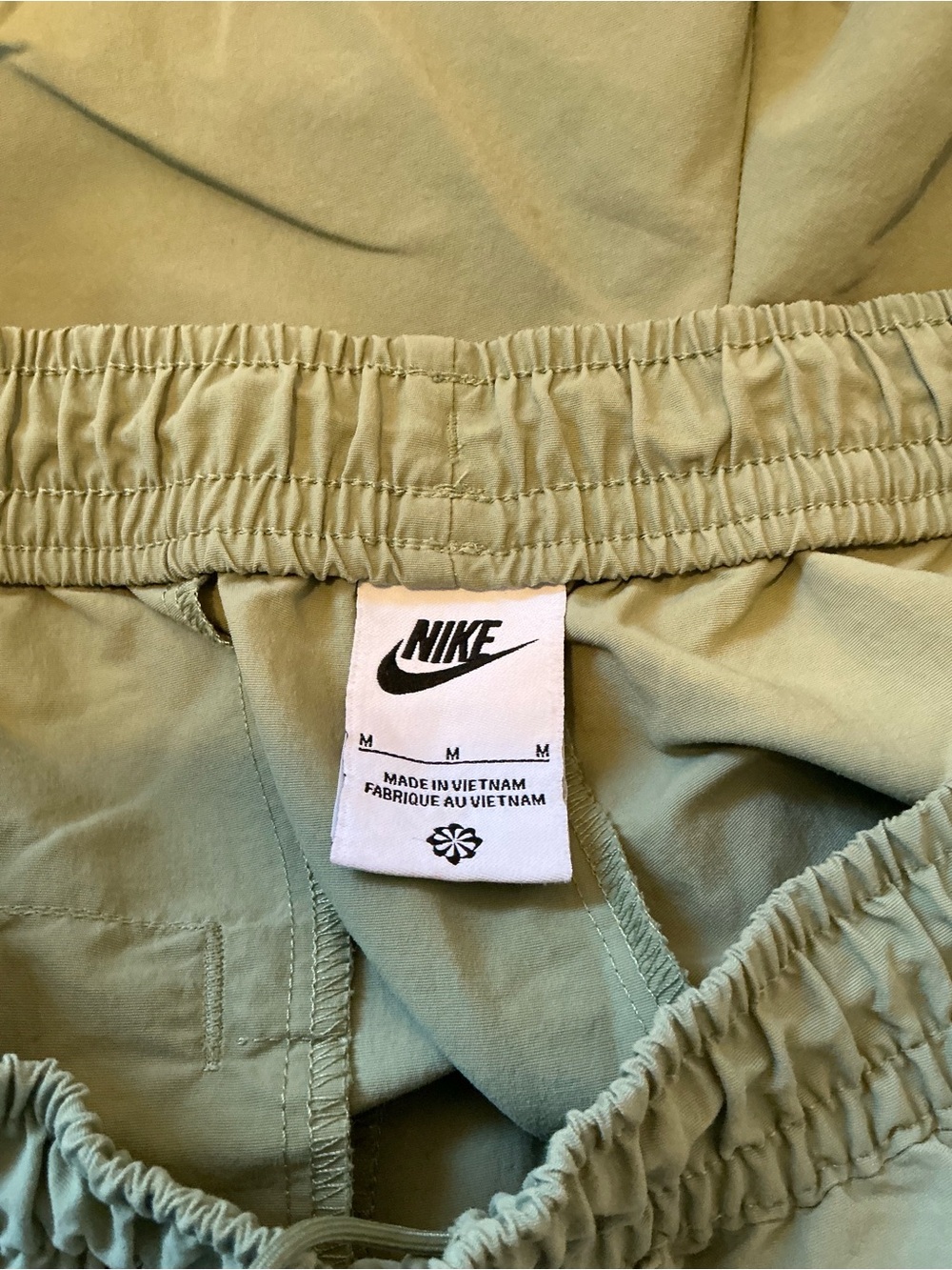 Nike Olive Green Drawstring Hem Track Pants - Picture 6 of 8